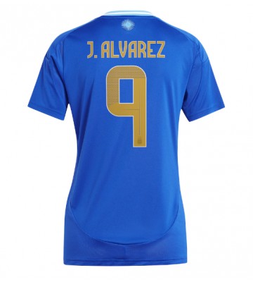 Argentina Julian Alvarez #9 Segunda Equipación Mujer Copa America 2024 Manga Corta